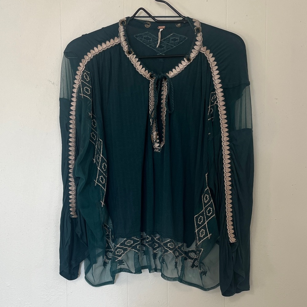 Free People Eden Boho Blouse Small